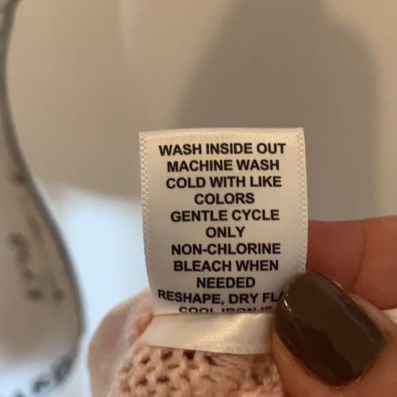 Elle Pink & White Mock Layer Sweater - Picture 8 of 8